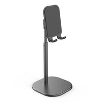 HKM-082003 Telescopic Metal Desktop Bracket for Phones and Tablets - Black/Silver
