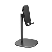HKM-082003 Telescopic Metal Desktop Bracket for Phones and Tablets - Black/Silver