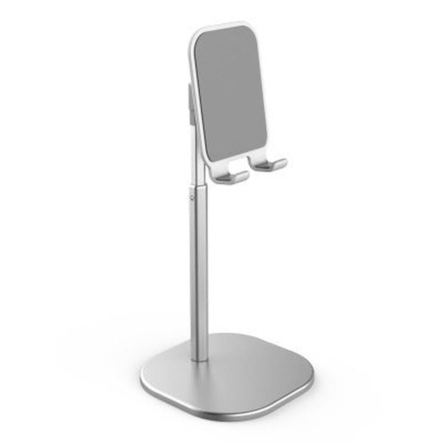 HKM-082003 Telescopic Metal Desktop Bracket for Phones and Tablets - Black/Silver