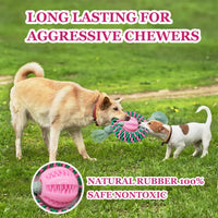 HKM-0821693 Durable Chew Toy for Dogs – Natural Rubber & Nylon for Teeth Cleaning, Exercise, and Interactive Play