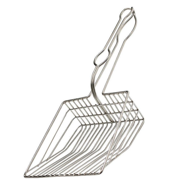 HKM-082195 Instantaneous Filter Cat Litter Shovel - Durable Metal with PVC Handle