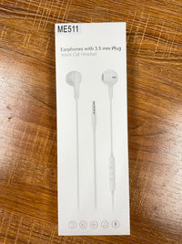 HKM-082195 Wired 3.5mm Earphones with Microphone and Super Bass for iPhone and Samsung Devices