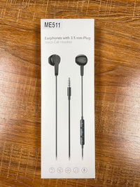 HKM-082195 Wired 3.5mm Earphones with Microphone and Super Bass for iPhone and Samsung Devices