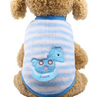 HKM-0822589 Winter Cartoon Flannel Sleeveless Dog Clothes for Small Pets
