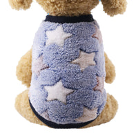 HKM-0822589 Winter Cartoon Flannel Sleeveless Dog Clothes for Small Pets