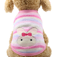 HKM-0822589 Winter Cartoon Flannel Sleeveless Dog Clothes for Small Pets