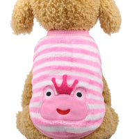 HKM-0822589 Winter Cartoon Flannel Sleeveless Dog Clothes for Small Pets