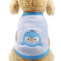 HKM-0822589 Winter Cartoon Flannel Sleeveless Dog Clothes for Small Pets