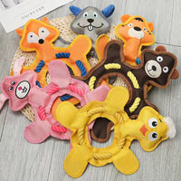 HKM-0822845 Tear-Resistant Plush Pet Toy for Dogs and Cats - Multiple Designs Available, 33 x 25 CM