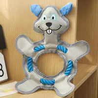 HKM-0822845 Tear-Resistant Plush Pet Toy for Dogs and Cats - Multiple Designs Available, 33 x 25 CM