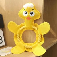 HKM-0822845 Tear-Resistant Plush Pet Toy for Dogs and Cats - Multiple Designs Available, 33 x 25 CM
