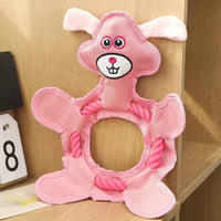 HKM-0822845 Tear-Resistant Plush Pet Toy for Dogs and Cats - Multiple Designs Available, 33 x 25 CM