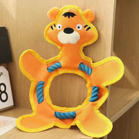 HKM-0822845 Tear-Resistant Plush Pet Toy for Dogs and Cats - Multiple Designs Available, 33 x 25 CM