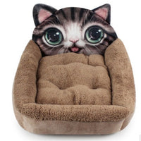 HKM-0824253 Cozy Plush Cat and Dog Kennel Mat in Various Animal Designs
