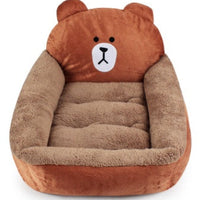 HKM-0824253 Cozy Plush Cat and Dog Kennel Mat in Various Animal Designs