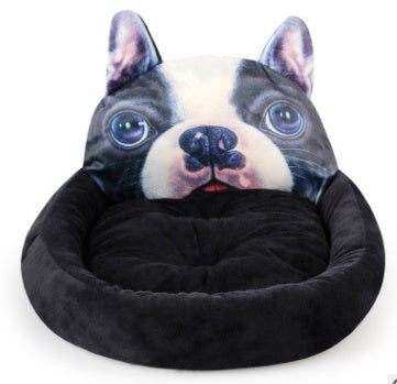 HKM-0824253 Cozy Plush Cat and Dog Kennel Mat in Various Animal Designs