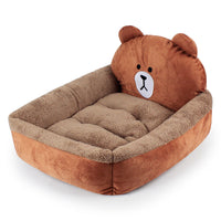 HKM-0824253 Cozy Plush Cat and Dog Kennel Mat in Various Animal Designs