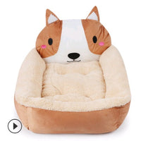 HKM-0824253 Cozy Plush Cat and Dog Kennel Mat in Various Animal Designs