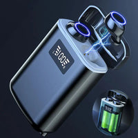 HKM-082451 Wireless Earbuds with Power Bank Function - IPX7 Waterproof Mini Stereo In-Ear Headphones with 4000mAh Battery