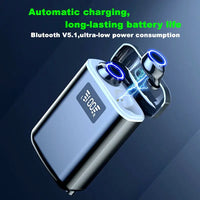 HKM-082451 Wireless Earbuds with Power Bank Function - IPX7 Waterproof Mini Stereo In-Ear Headphones with 4000mAh Battery