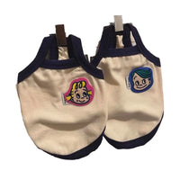 HKM-0824765 Pet Sling Vest for Cats - Cute Cartoon Design in Blue and Red, Acrylic Material