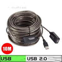 HKM-082515 5m USB Male to Female Extension Cable with Built-in Chip for Data Transmission