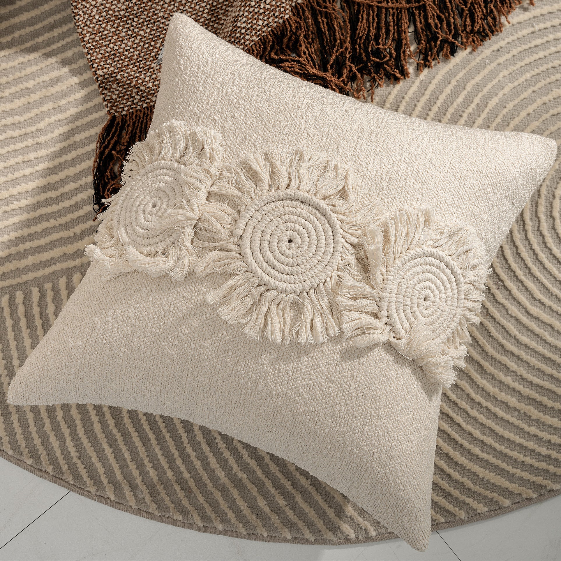 HKM-082579 Cotton Down Cushion Cover in Various Sizes and Colors