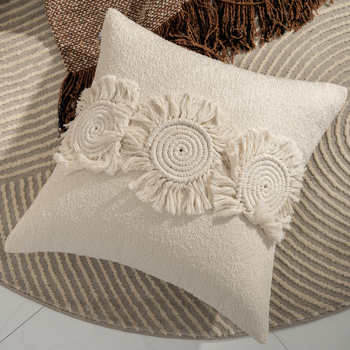 HKM-082579 Cotton Down Cushion Cover in Various Sizes and Colors