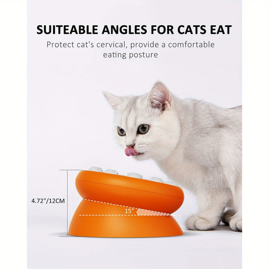 HKM-0827453 Interactive Cat Puzzle Toy - Educational Dry Food Feeder and Snack Dispenser, 210mm x 210mm x 121mm, 345g