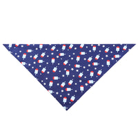 HKM-0827581 American Flag Pet Drool Scarf - Graffiti Design, Soft Polyester for All Seasons