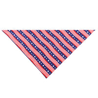 HKM-0827581 American Flag Pet Drool Scarf - Graffiti Design, Soft Polyester for All Seasons