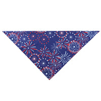 HKM-0827581 American Flag Pet Drool Scarf - Graffiti Design, Soft Polyester for All Seasons