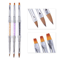 HKM-082771 Dual-Ended Nail Art Pen for Flower Designs with Diamond Inlay
