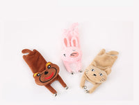 HKM-0829629 Cute Plush Cat, Rabbit, and Red Panda Toys with Bell Sound – Perfect for Playful Pets