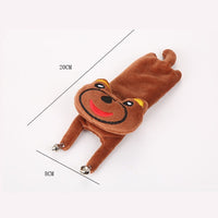 HKM-0829629 Cute Plush Cat, Rabbit, and Red Panda Toys with Bell Sound – Perfect for Playful Pets