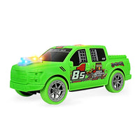 HKM-082963 Battery-Powered Electric Off-Road Truck for Kids with Lights, Music, and Building Block Compatibility
