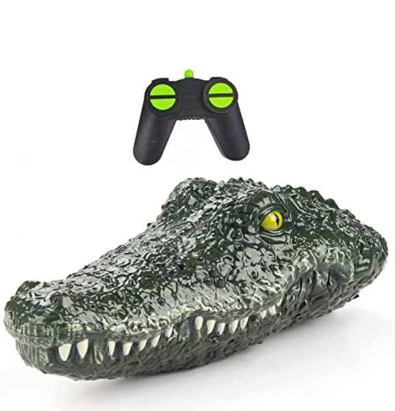 HKM-083091 Remote Control Crocodile Model Boat for Kids - 4-Channel Electric Water Toy