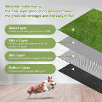 HKM-0831805 Pet Lawn Mat Professional Toilet – Black Base, Multiple Sizes Available (40x60cm, 50x70cm, 70x90cm, 80x100cm) for Dogs