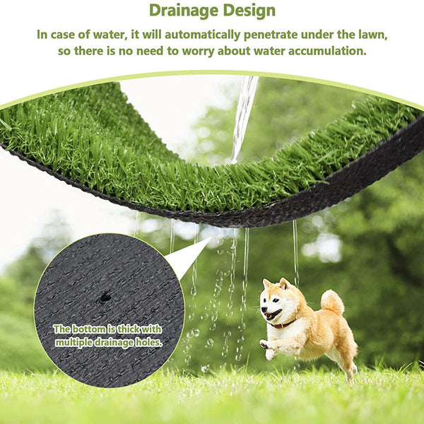 HKM-0831805 Pet Lawn Mat Professional Toilet – Black Base, Multiple Sizes Available (40x60cm, 50x70cm, 70x90cm, 80x100cm) for Dogs