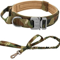 HKM-0831933 Tactical Nylon Dog Collar for Large Dogs ¨C Sizes M, L, XL in Black, Army Green, Khaki