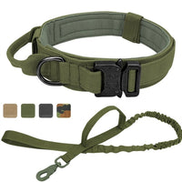 HKM-0831933 Tactical Nylon Dog Collar for Large Dogs ¨C Sizes M, L, XL in Black, Army Green, Khaki