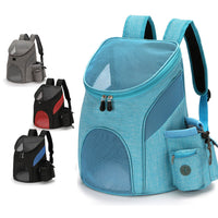 HKM-0832189 Foldable Mesh Pet Backpack with Durable Zipper and Adjustable Straps