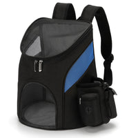 HKM-0832189 Foldable Mesh Pet Backpack with Durable Zipper and Adjustable Straps