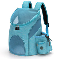 HKM-0832189 Foldable Mesh Pet Backpack with Durable Zipper and Adjustable Straps