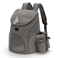 HKM-0832189 Foldable Mesh Pet Backpack with Durable Zipper and Adjustable Straps