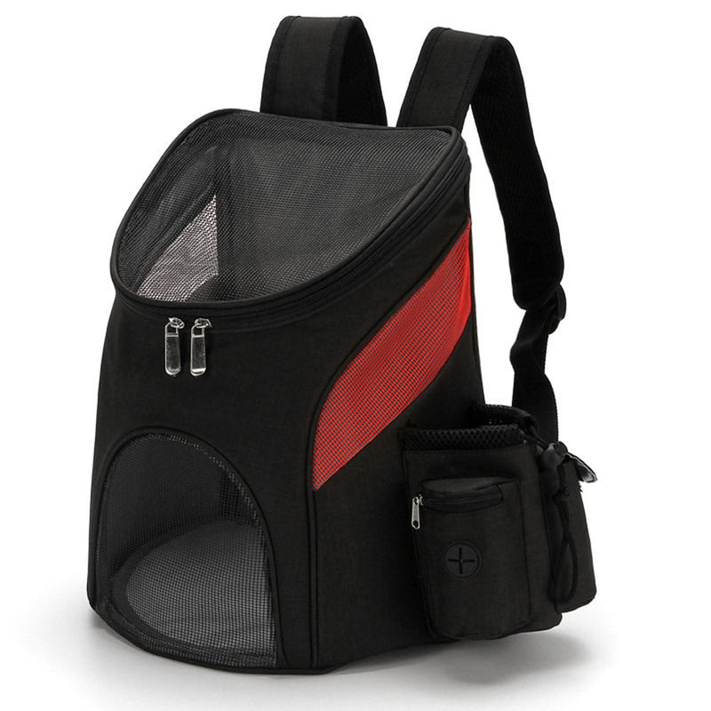 HKM-0832189 Foldable Mesh Pet Backpack with Durable Zipper and Adjustable Straps