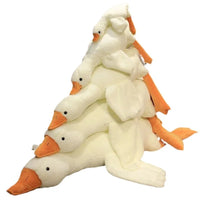 HKM-083283 Big White Goose Plush Toy - Soft Stuffed Animal Pillow for Kids, 50-190cm in Height, Ideal Gift for All Ages