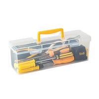 HKM-083475 Transparent Hand-held Multifunctional Tool Storage Box for Wrenches and Accessories