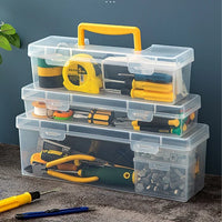 HKM-083475 Transparent Hand-held Multifunctional Tool Storage Box for Wrenches and Accessories