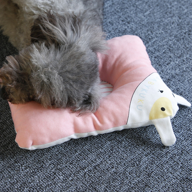 HKM-0835773 Cozy Cat and Dog Sleeping Mat - Oval Pig Pillow & Square Dog Pillow Options